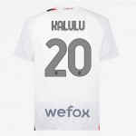 Günstige Fußballtrikots AC Mailand Kalulu 20 Auswärtstrikot 2023-24 Kurzarm Günstige Fußballtrikots AC Mailand Kalulu 20 Auswärtstrikot 2023-24 Kurzarm